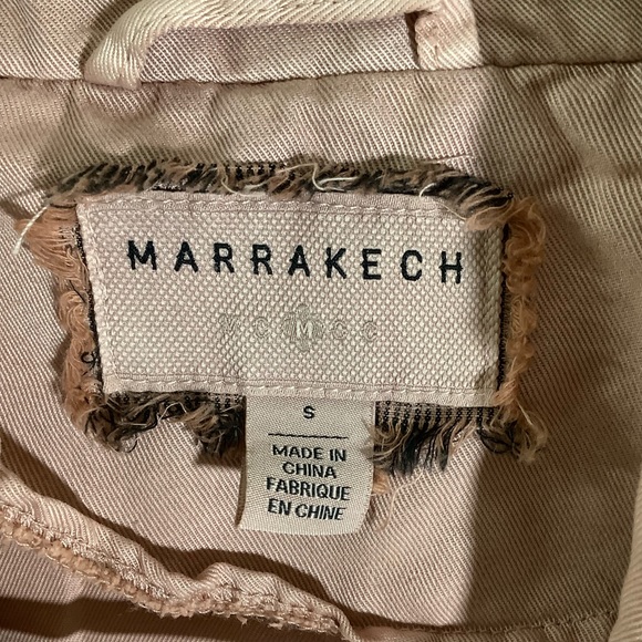 Marrakech Ronika Draped Pink Rose Moto Jacket - Picture 6 of 8